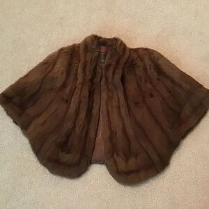 Deep brown squirrel cape